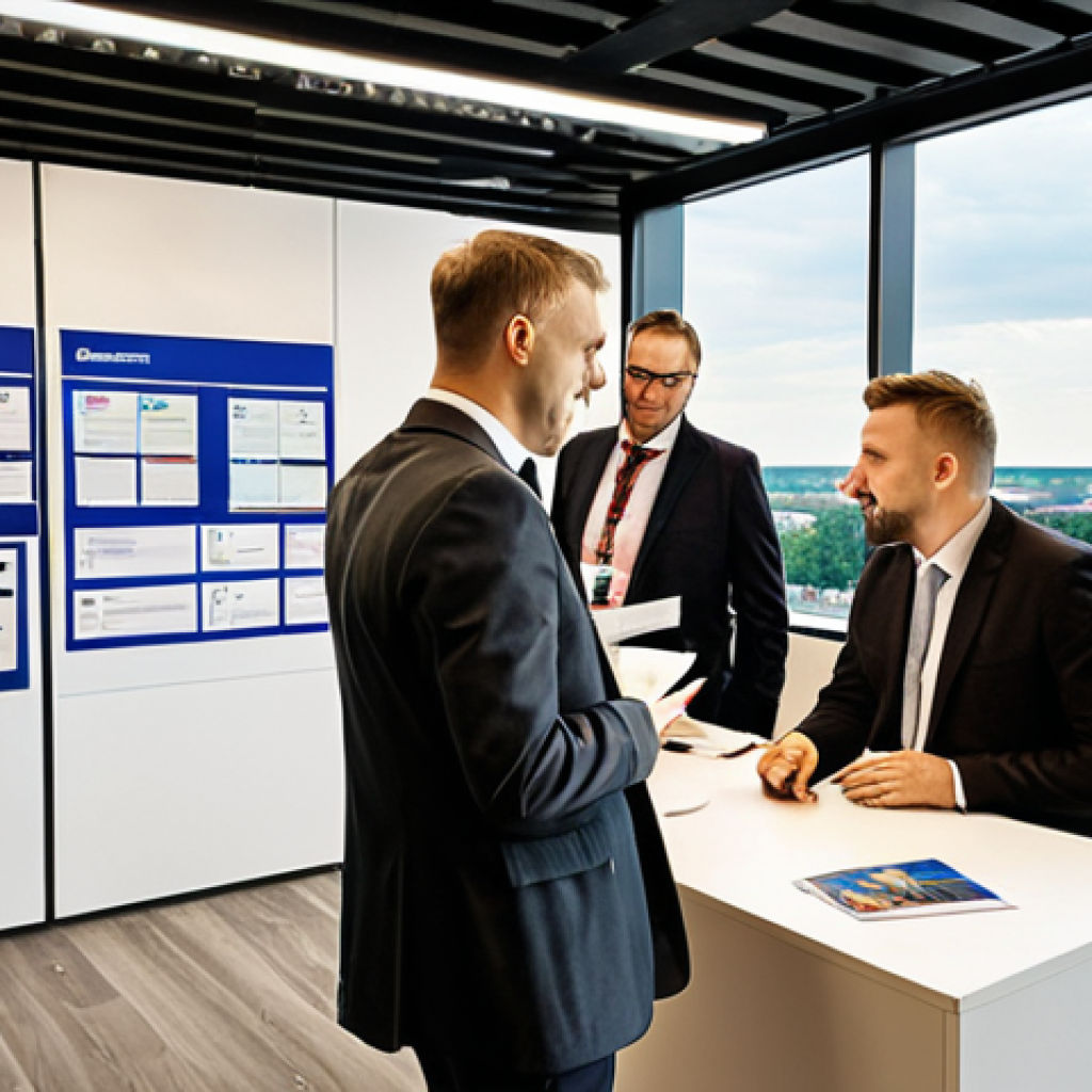 **Image Prompt:** A modern, glass-walled office in Warsaw, Poland. Lawyers are networking at an international legal conference, with business cards and brochures scattered on tables. Focus on the vibrant atmosphere and diversity of attendees. Depict professionals exchanging contact information and engaging in lively conversation. Consider the Polish legal landscape in the background.